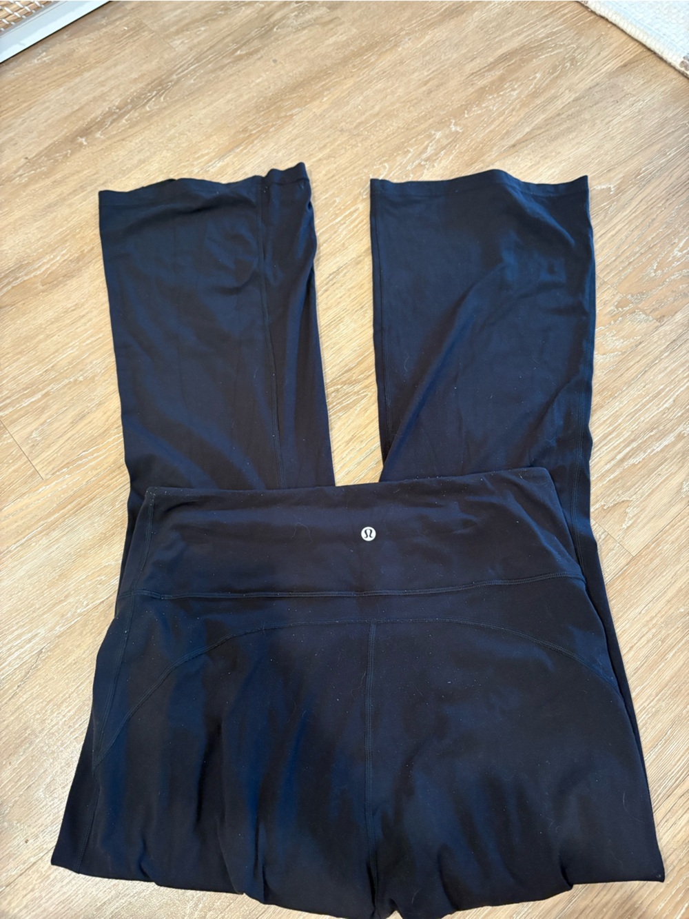 lululemon athletica Black Wide-Leg Yoga Pants